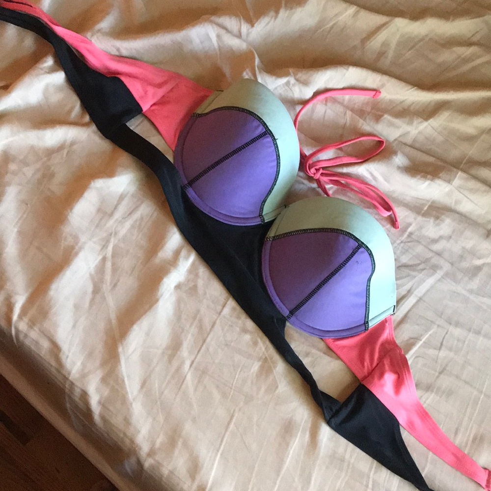 Multi colored bikini top
